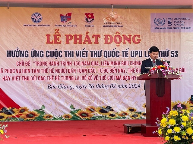 Lễ phát động hưởng ứng cuộc thi viết thư quốc tế UPU lần thứ 53 tỉnh Bắc Giang