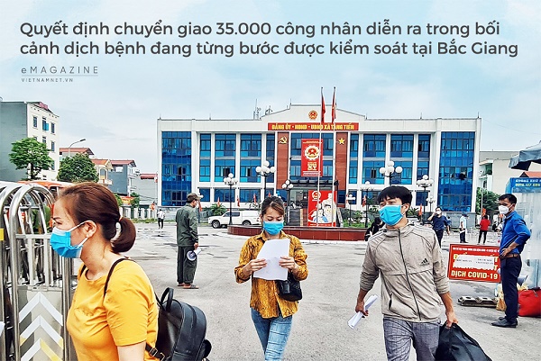 Cuộc bàn giao 35.000 công nhân từ tâm dịch Bắc Giang về các tỉnh