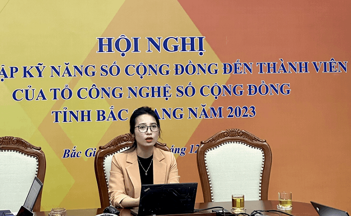 Hội nghị bồi dưỡng, tập huấn kỹ năng số cho Tổ công nghệ số cộng đồng trên địa bàn tỉnh Bắc Giang năm 2023