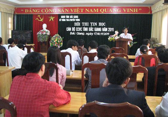 Hội thi Tin học cho công chức viên chức tỉnh Bắc Giang năm 2011
