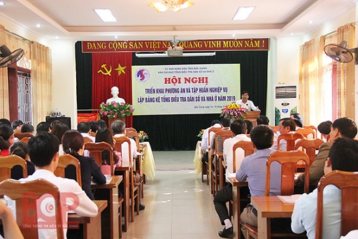 Bắc Giang: Tổ chức Hội nghị Triển khai Tổng điều tra dân số và nhà ở năm 2019